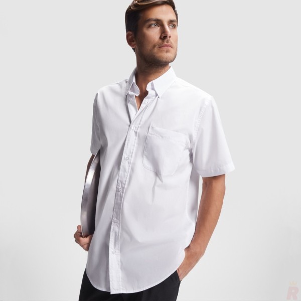 Camisa Hombre Laboral Manga Corta Bolsillo AIFOS - Ref. 5503 Roly WRK