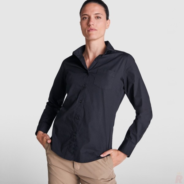 Camisa Mujer Manga Larga Tejido Stretch MOSCÚ WOMAN - Ref. 5505 Roly WRK