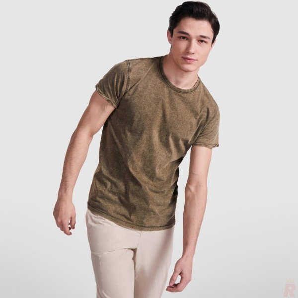 Camiseta Básica Hombre Efecto Jeans 100% Algodón Peinado HUSKY - Ref. 6689 Roly WRK