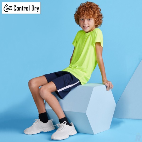 Camiseta Básica Técnica Antibacterial ECO Infantil Manga Corta ESTORIL - Ref. 0430 Roly