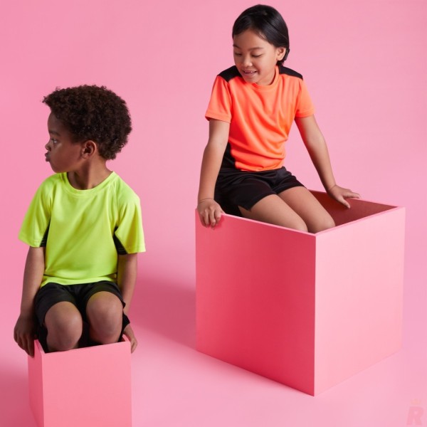 Camiseta Técnica Combinada Infantil SHANGHAI - Ref. 6595 Roly