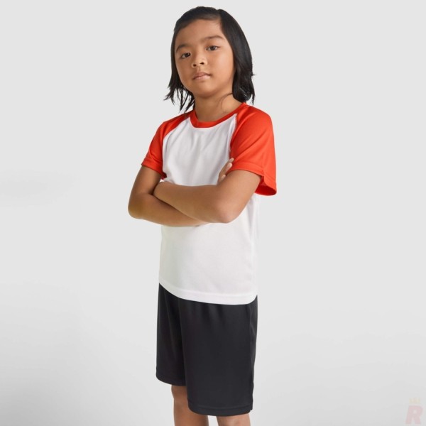 Camiseta Técnica Deportiva Ranglán Infantil INDIANAPOLIS - Ref. 6650 Roly