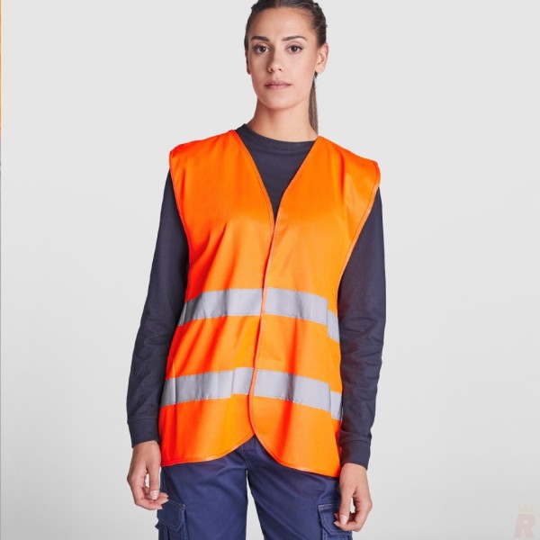 Chaleco Alta Visivilidad Unisex Cuello Pico SIRIO - Ref. 5063 Roly WRK