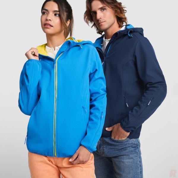 Chaqueta Softshell Capucha Interior Micropolar Unisex SIBERIA - Ref. 6428 Roly WRK