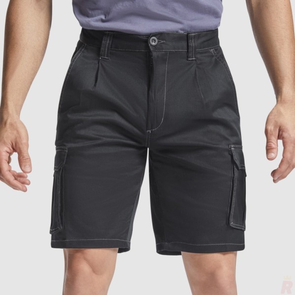 Pantalón Corto Bermuda Elástica Laboral Multibolsillos Unisex VITARA - Ref. 8400 Roly WRK
