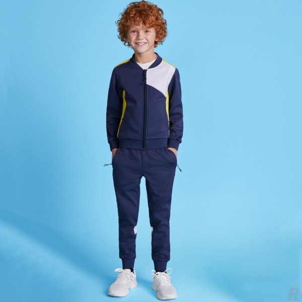 Pantalón Largo Deportivo Infantil Interlock Perchado RODAS - Ref. 0341 Roly