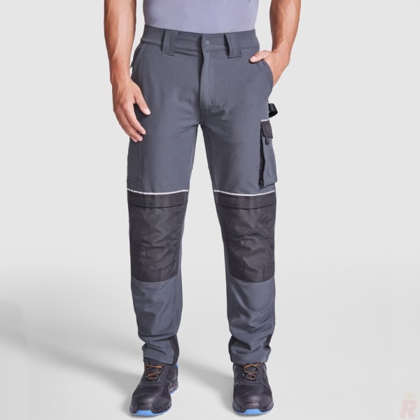 Pantalón Largo Técnico Laboral Stretch Multibolsillos Unisex WALL - Ref. 9207 Roly WRK