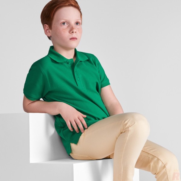 Polo Básico Infantil 100% Algodón Punto Piqué STAR - Ref. 6638 Roly