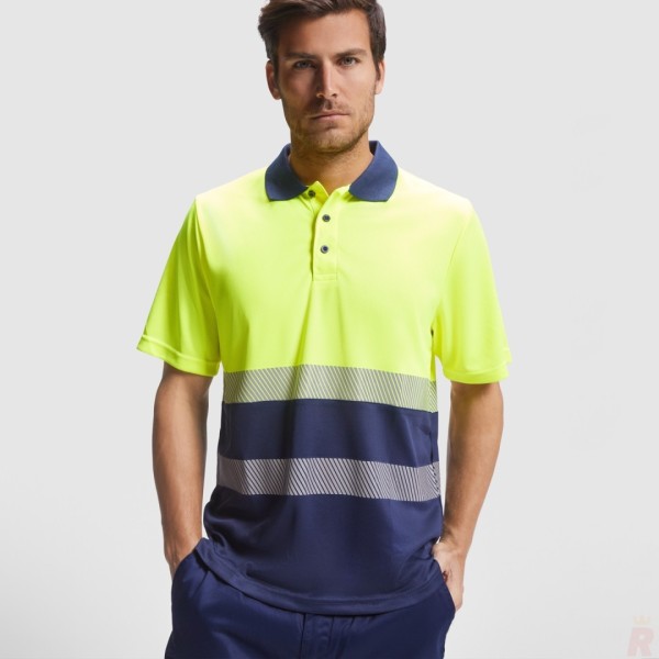 Polo Técnico Alta Visibilidad Unisex Manga Corta VEGA - Ref. 9315 Roly WRK