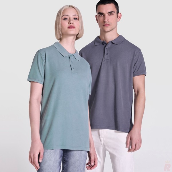 Polo Unisex Lavado Ácido 100% Algodón COBAIN - Ref. 2202 Roly