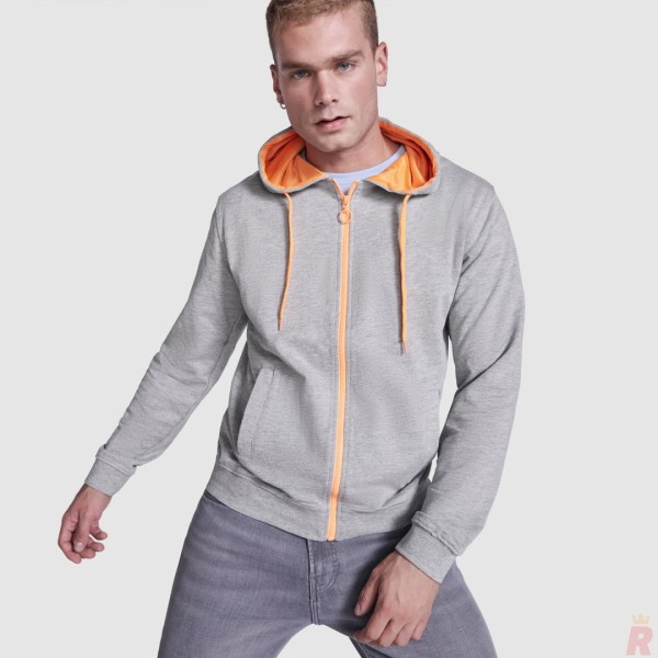 Sudadera Felpa Capucha Combinada Hombre FUJI - Ref. 1105 Roly