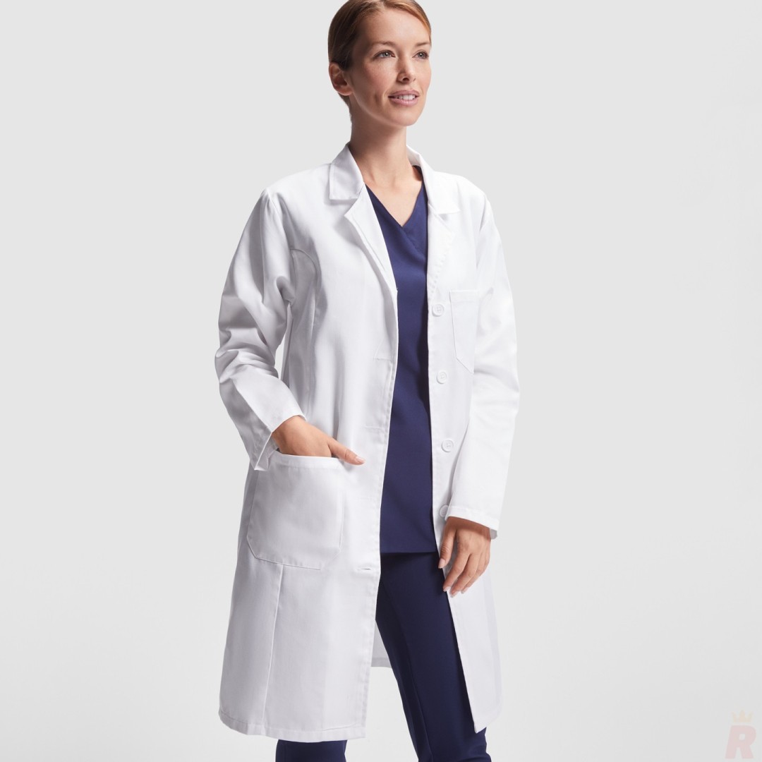 Bata Laboral Entallada Mujer VACCINE WOMAN