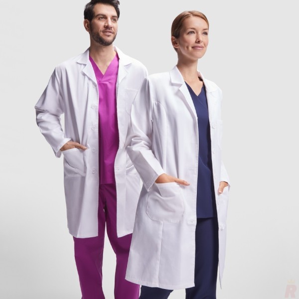 Bata Laboral Entallada Mujer VACCINE WOMAN