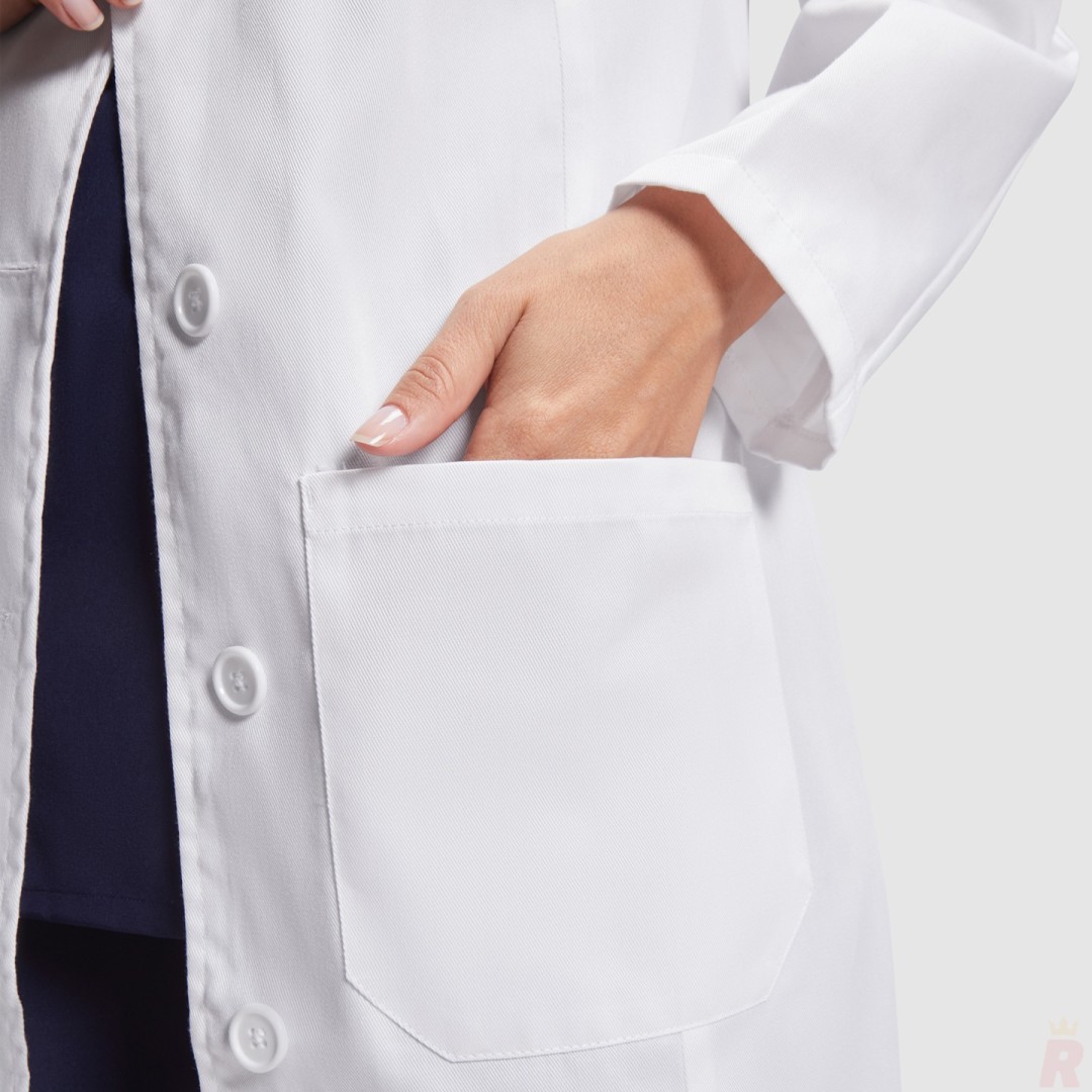 Bata Laboral Entallada Mujer VACCINE WOMAN