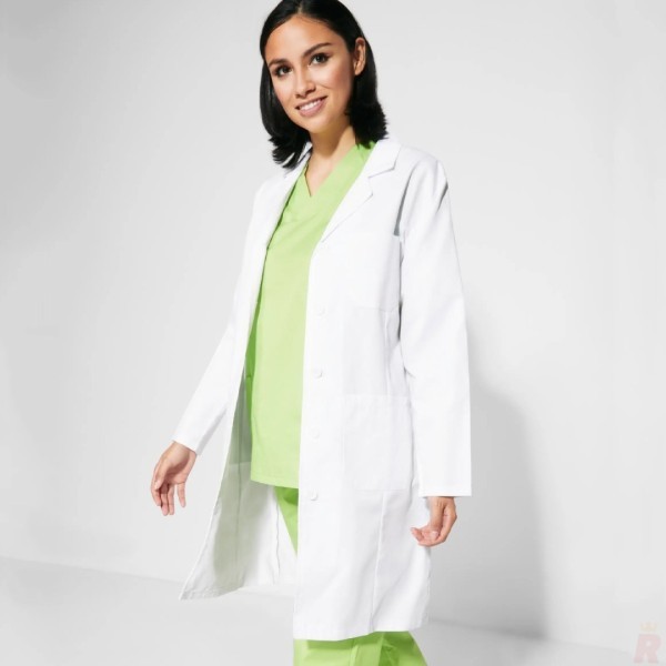 Bata Laboral Entallada Mujer VACCINE WOMAN