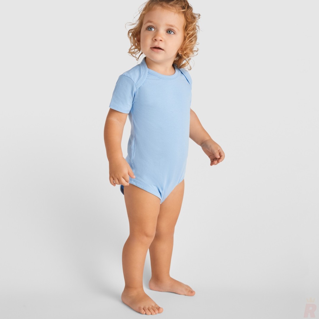 Bodie Bebé Manga Corta Unisex Punto Liso HONEY