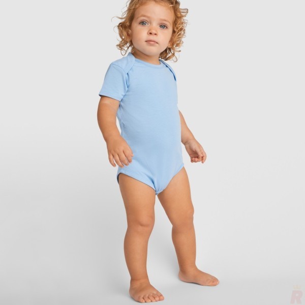 Bodie Bebé Manga Corta Unisex Punto Liso HONEY