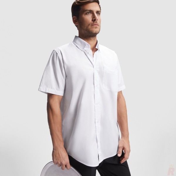 Camisa Hombre Laboral Manga Corta Bolsillo AIFOS