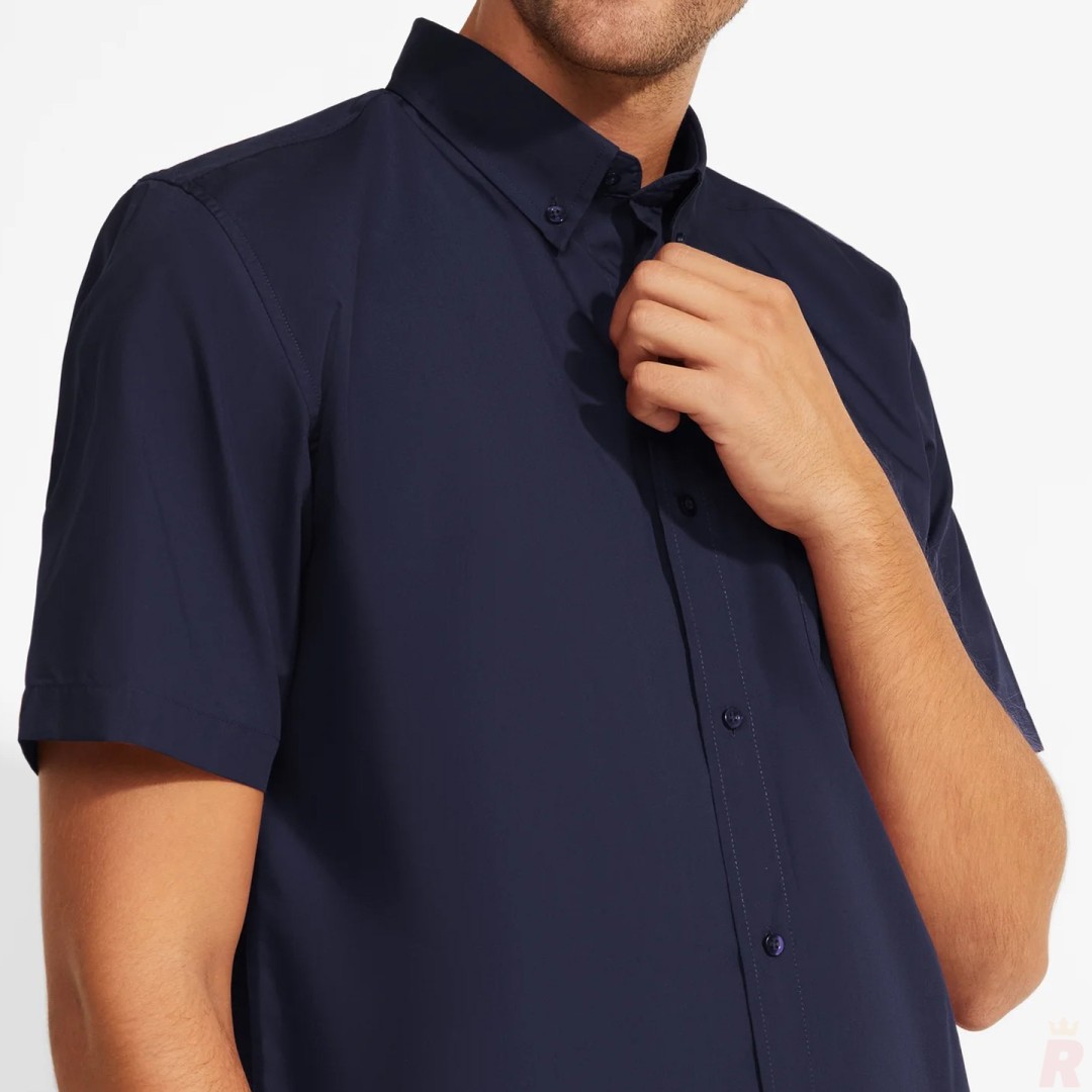 Camisa Hombre Laboral Manga Corta Bolsillo AIFOS