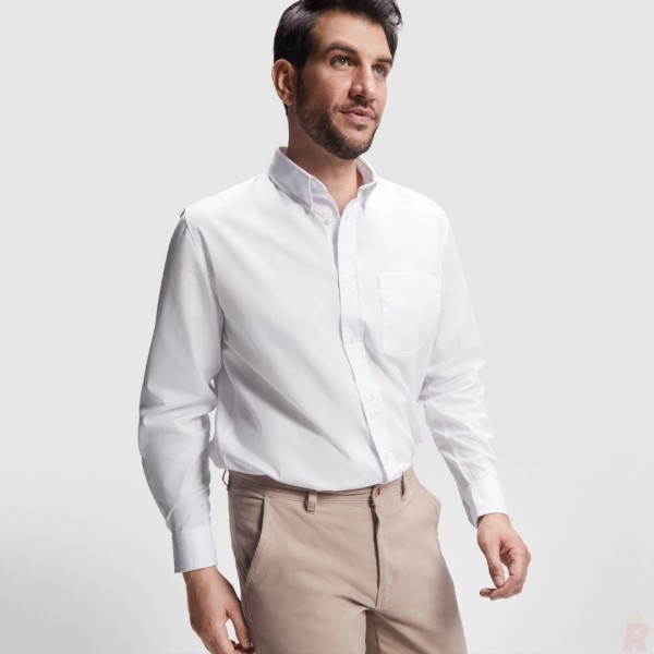 Camisa Hombre Laboral Manga Larga Bolsillo AIFOS L/S