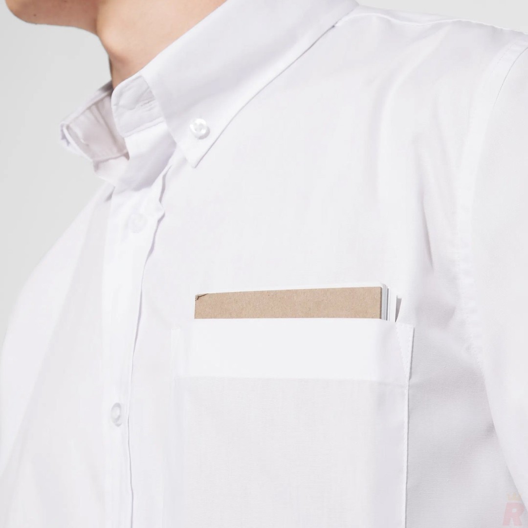 Camisa Hombre Laboral Manga Larga Bolsillo...