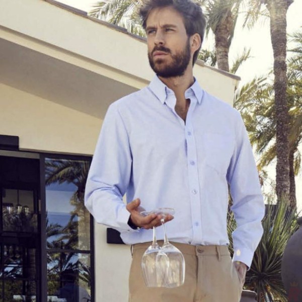 Camisa Hombre Manga Larga OXFORD