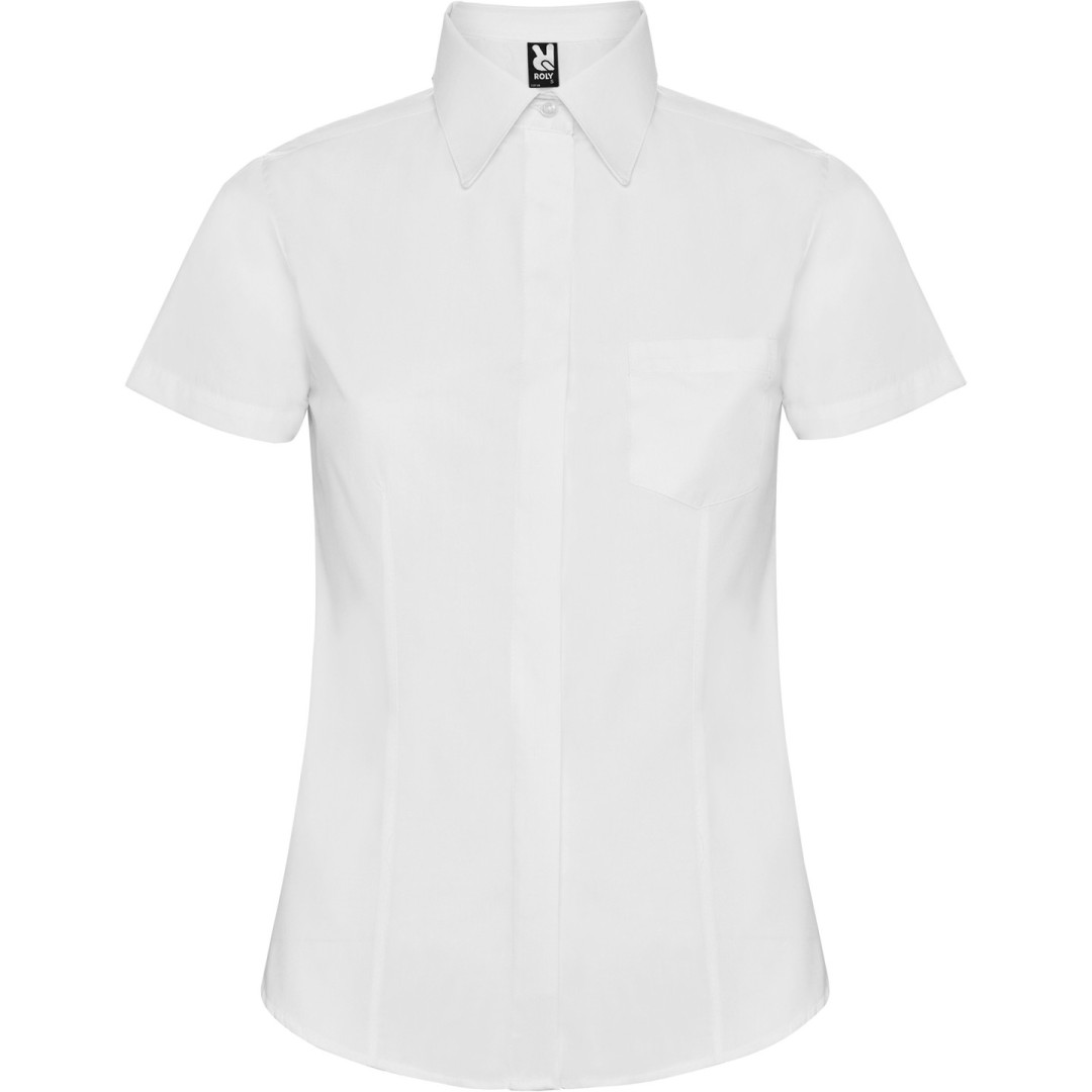 Camisa Mujer Laboral Manga Corta Bolsillo SOFIA