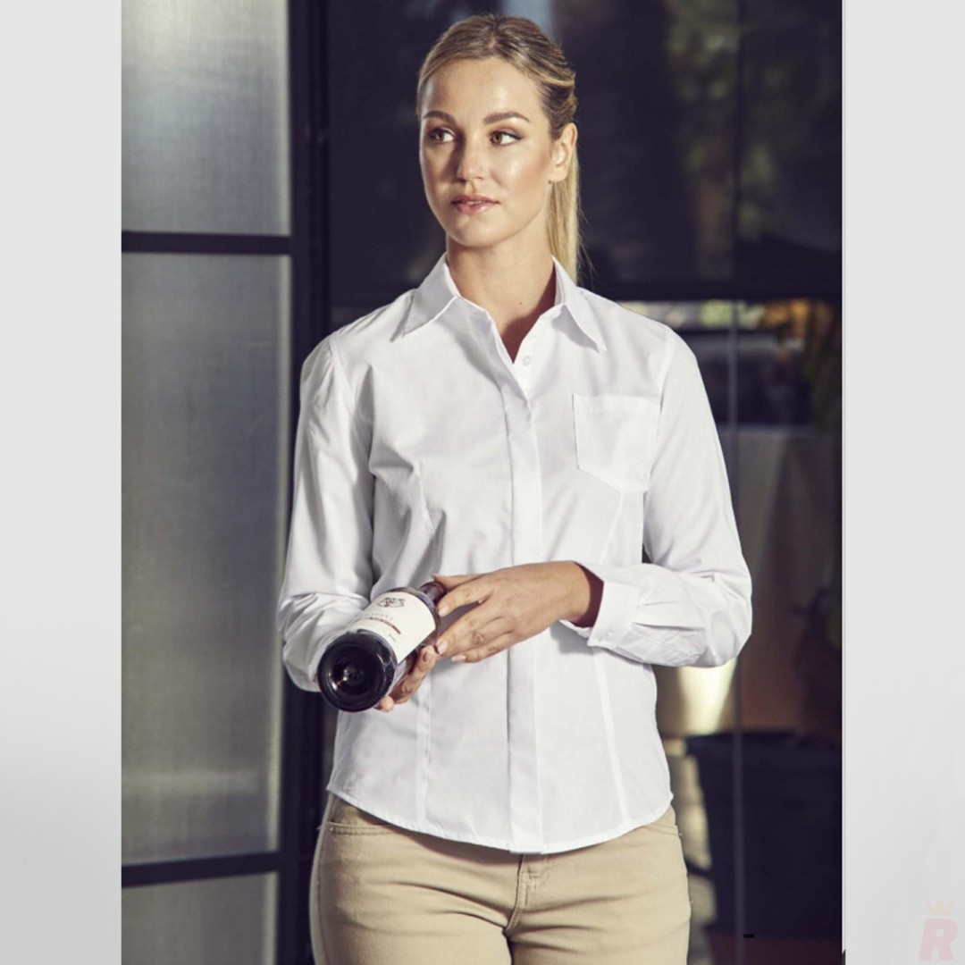 Camisa Mujer Laboral Manga Larga Bolsillo SOFIA...