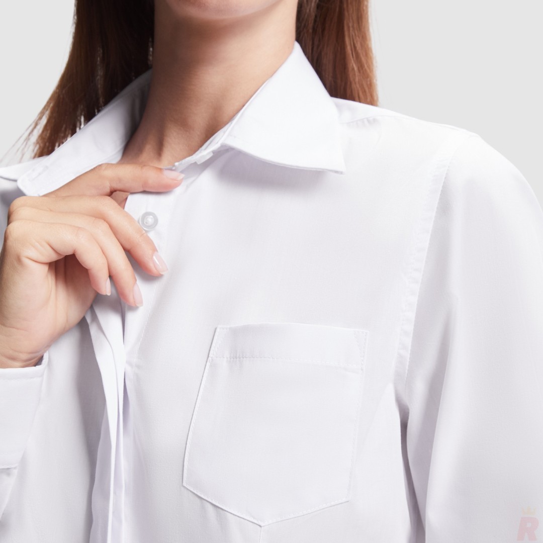 Camisa Mujer Laboral Manga Larga Bolsillo SOFIA...