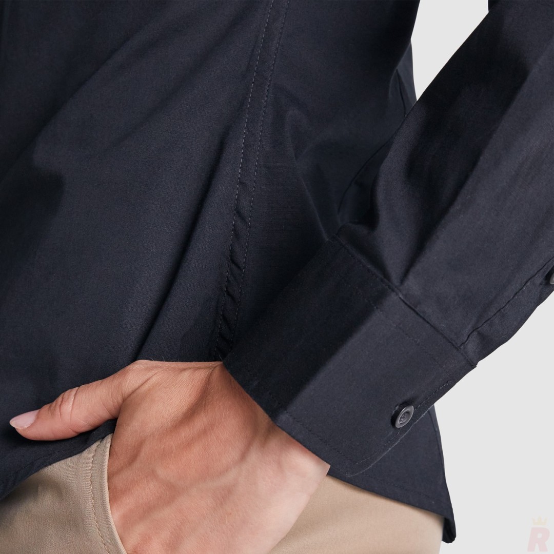 Camisa Mujer Manga Larga Tejido Stretch MOSCÚ...