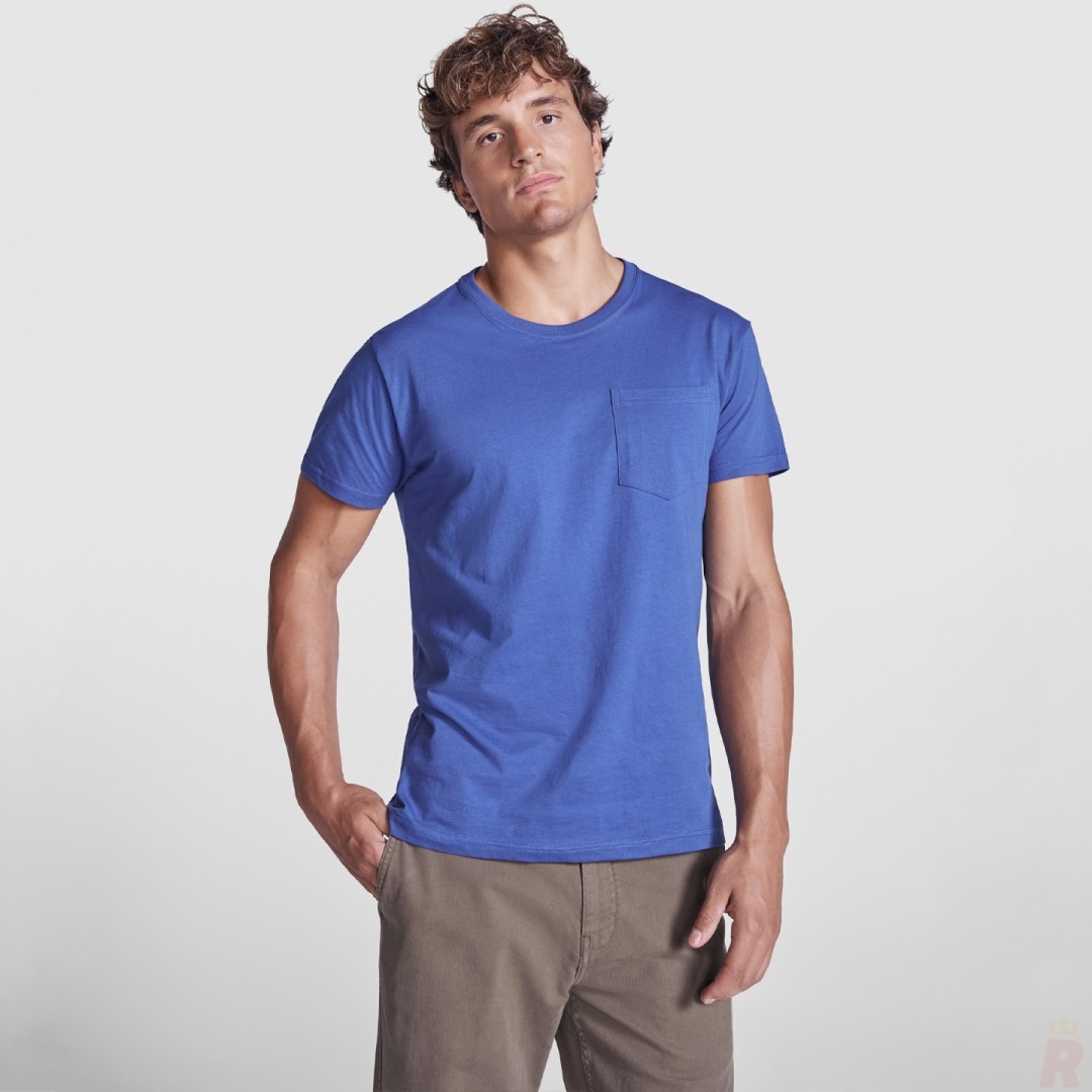Camiseta Básica Bolsillo Hombre TECKEL