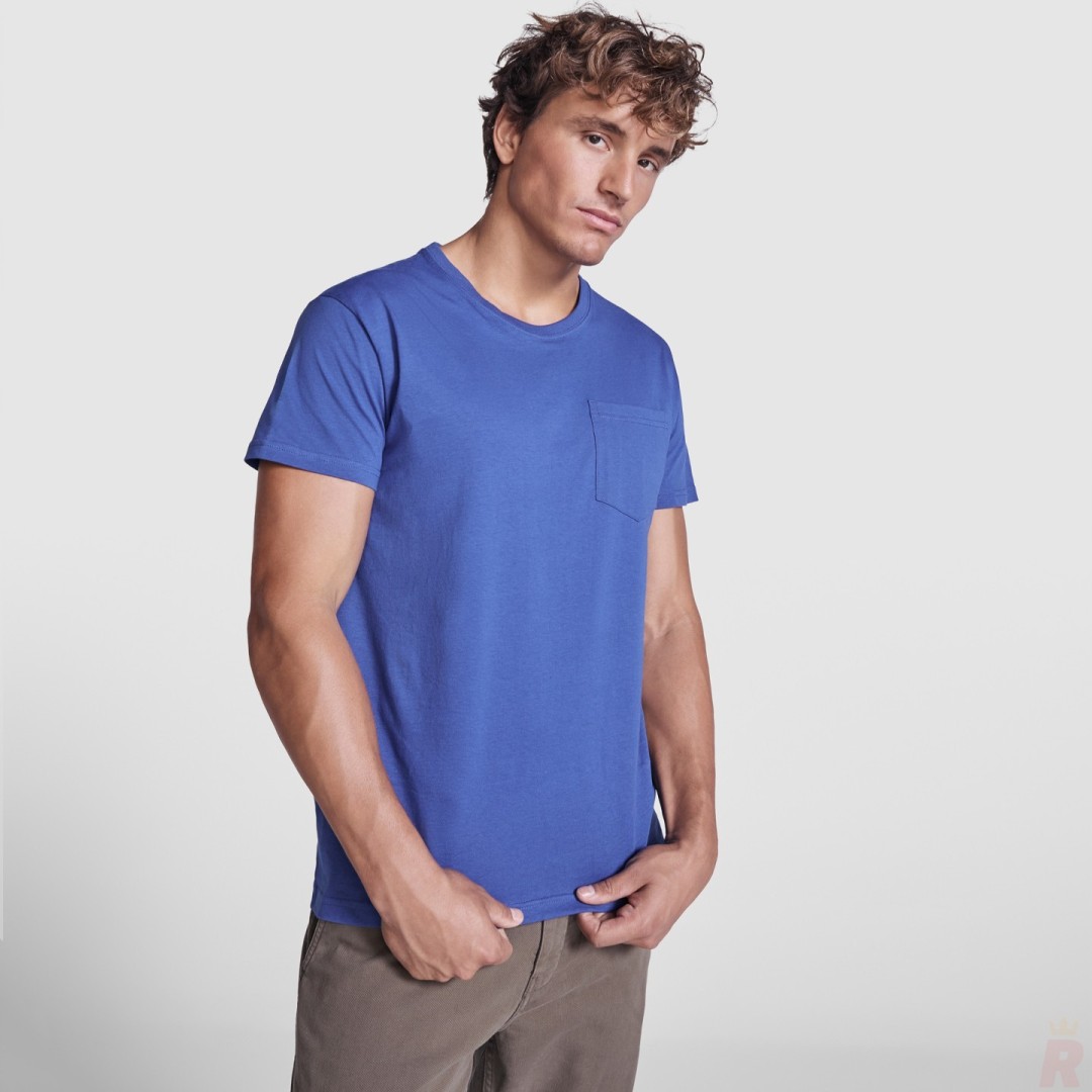 Camiseta Básica Bolsillo Hombre TECKEL