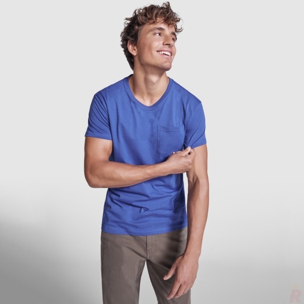 Camiseta Básica Bolsillo Hombre TECKEL