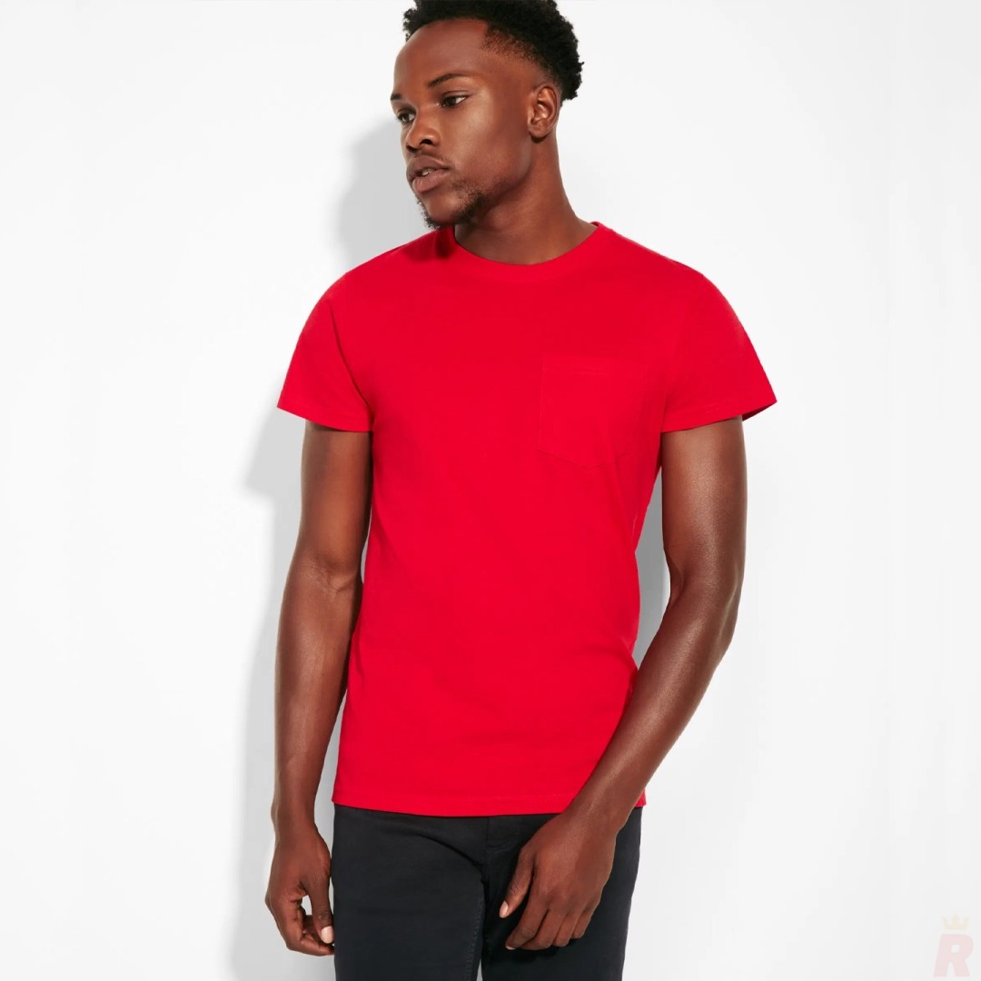 Camiseta Básica Bolsillo Hombre TECKEL