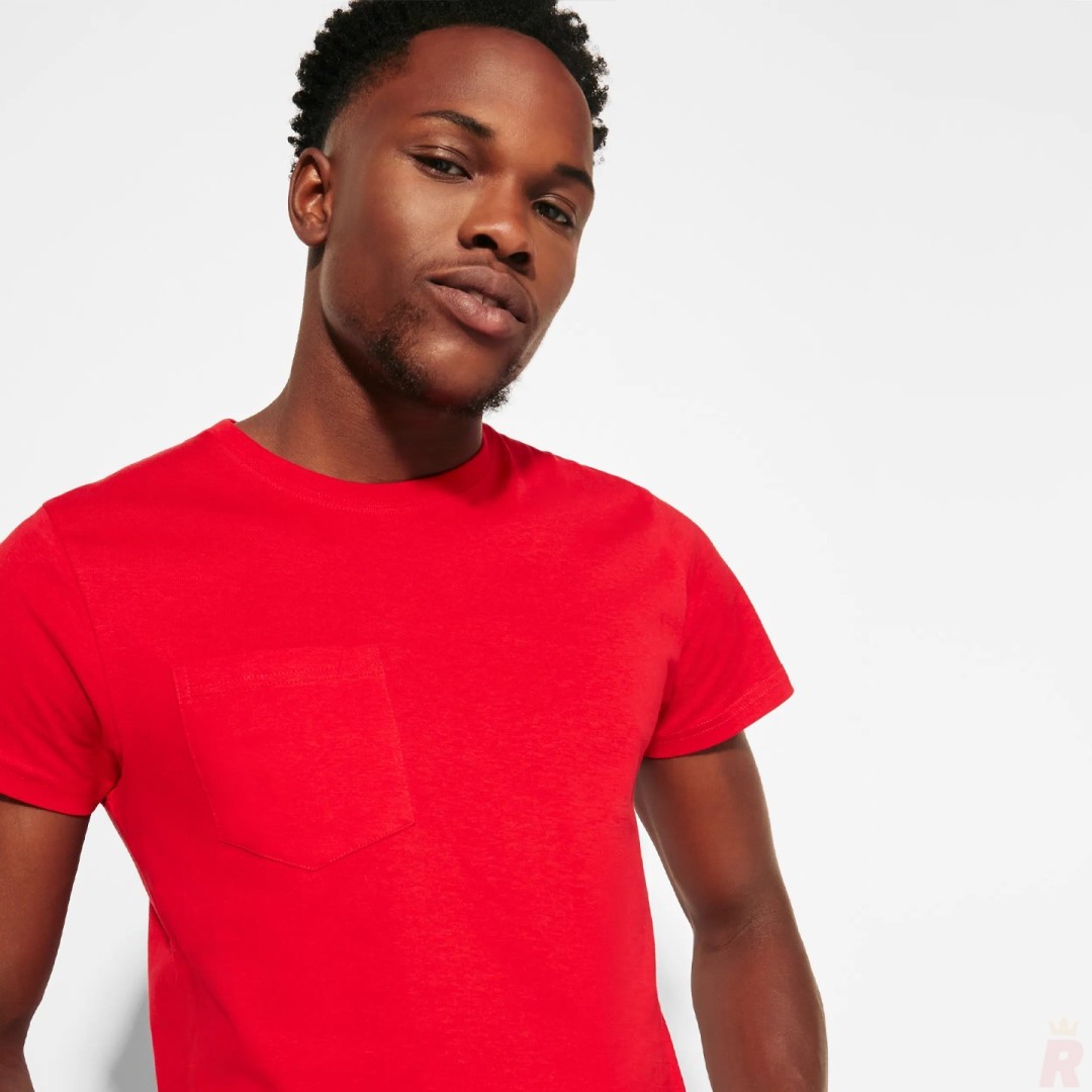 Camiseta Básica Bolsillo Hombre TECKEL