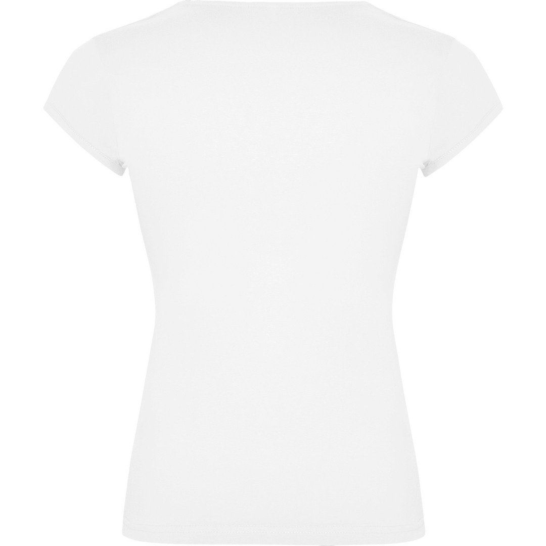 Camiseta Básica Entallada Abertura V Mujer BELICE