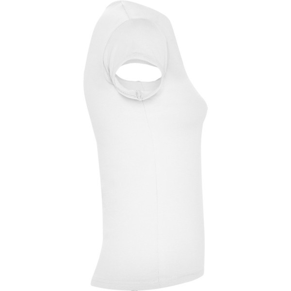 Camiseta Básica Entallada Abertura V Mujer BELICE