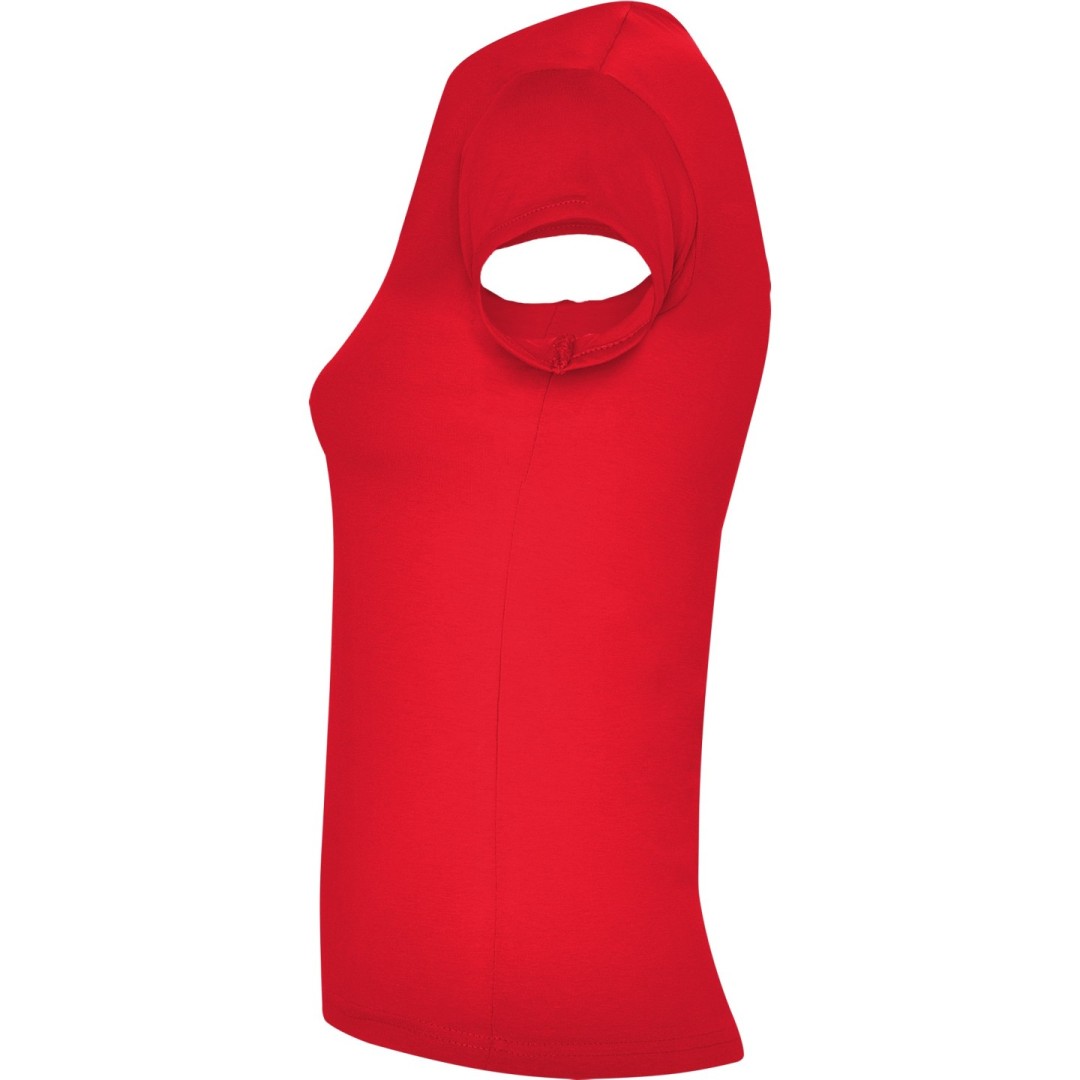 Camiseta Básica Entallada Abertura V Mujer BELICE