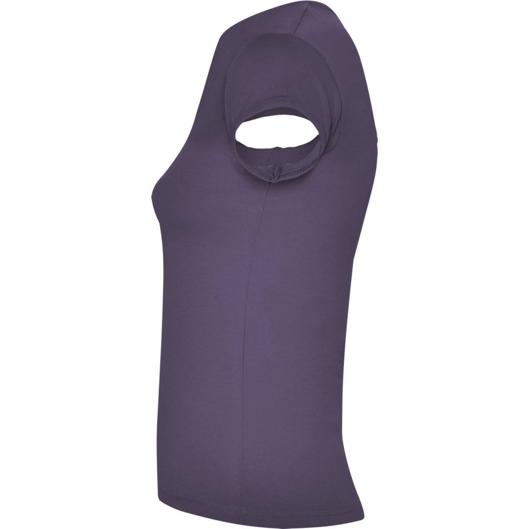 Camiseta Básica Entallada Abertura V Mujer BELICE