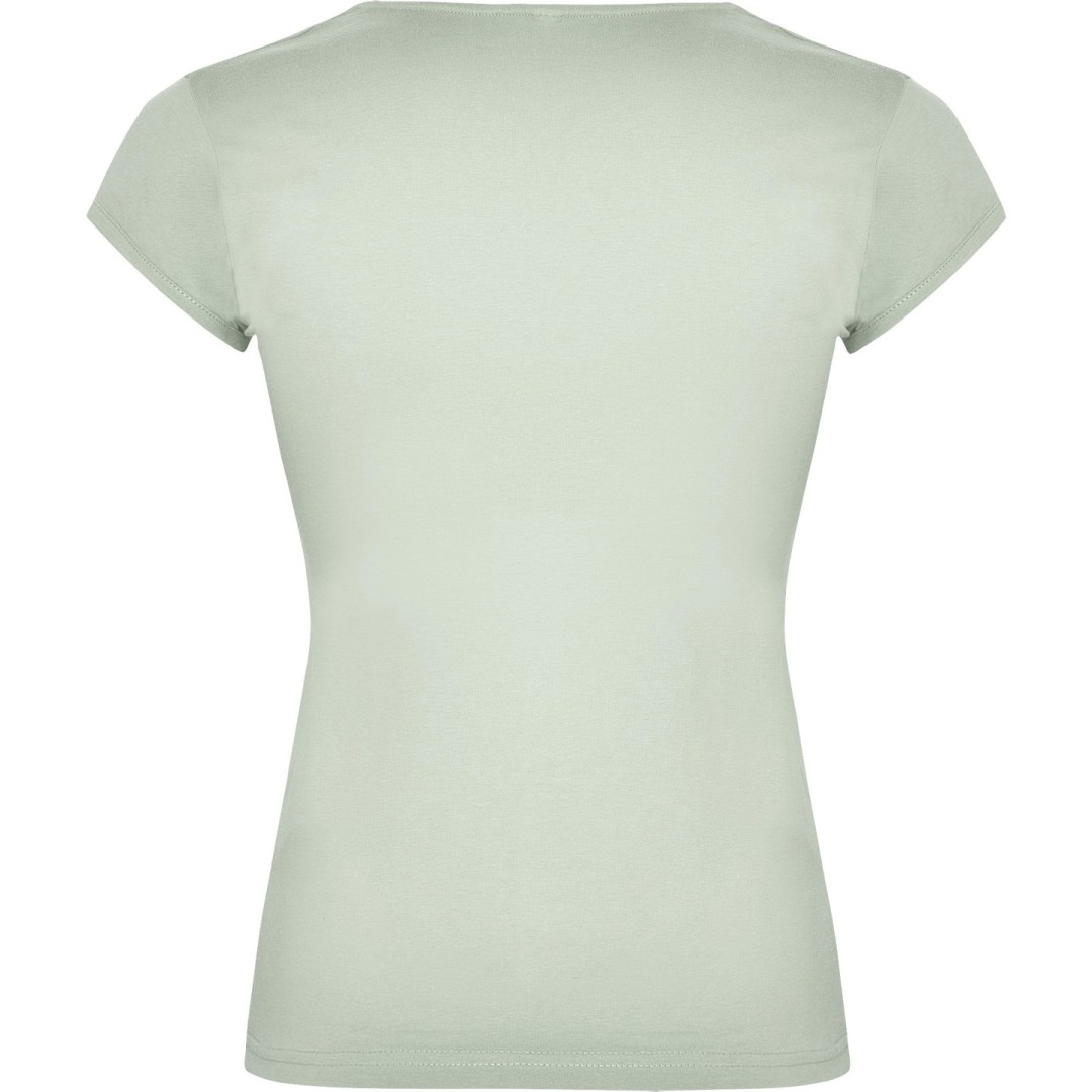 Camiseta Básica Entallada Abertura V Mujer BELICE