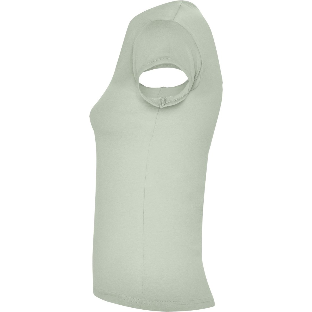 Camiseta Básica Entallada Abertura V Mujer BELICE