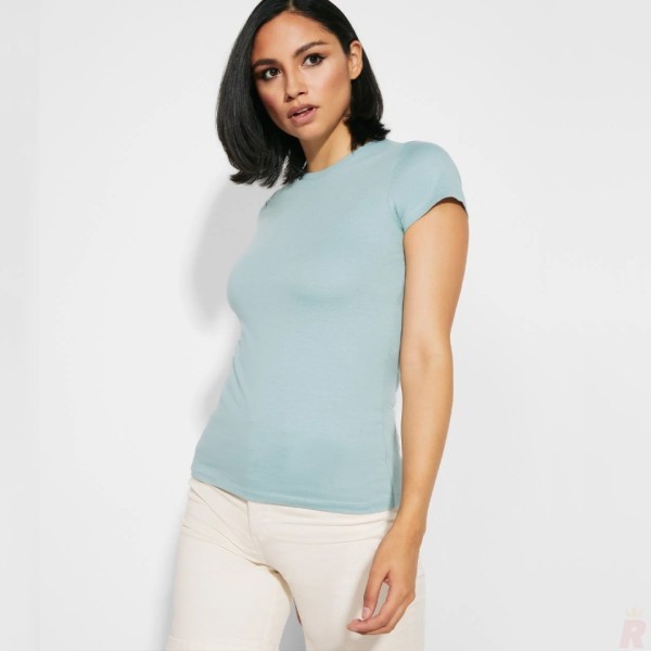 Camiseta Básica Entallada Mujer Tubular CAPRI