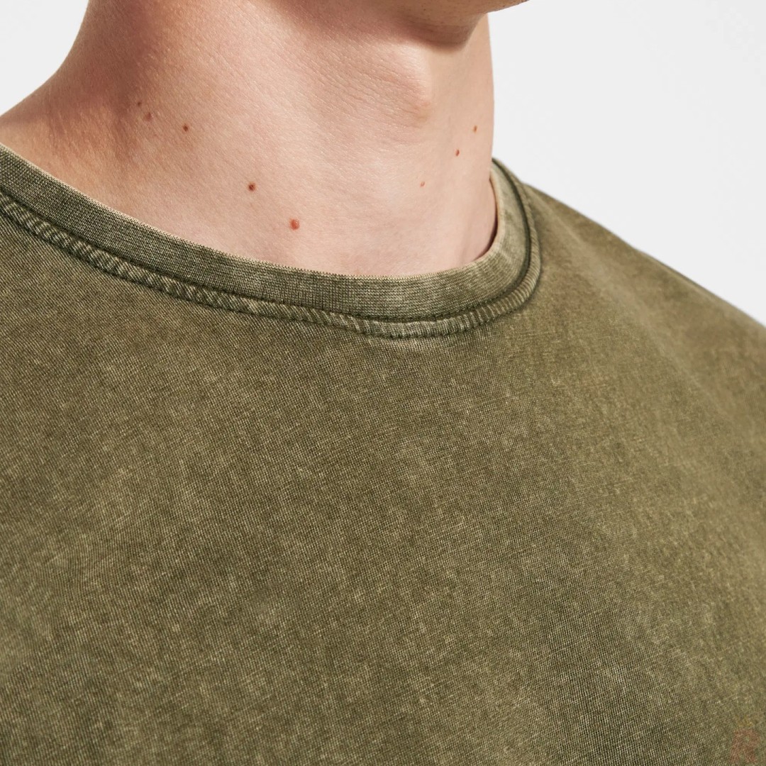 Camiseta Básica Hombre Efecto Jeans 100%...