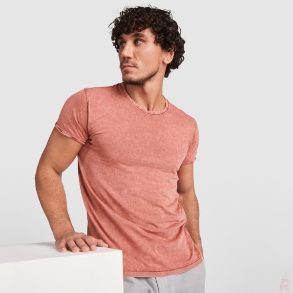 Camiseta Básica Hombre Efecto Jeans 100% Algodón Peinado HUSKY