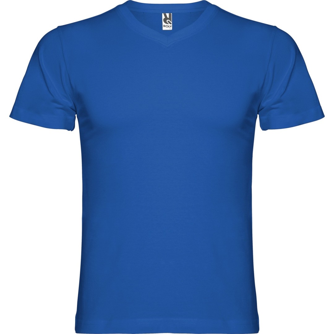 Camiseta Básica Hombre Escote Pico SAMOYEDO