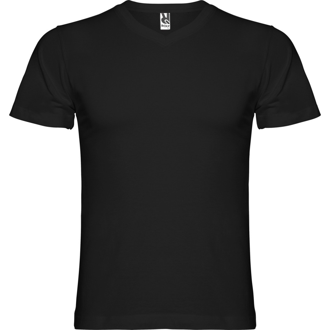 Camiseta Básica Hombre Escote Pico SAMOYEDO