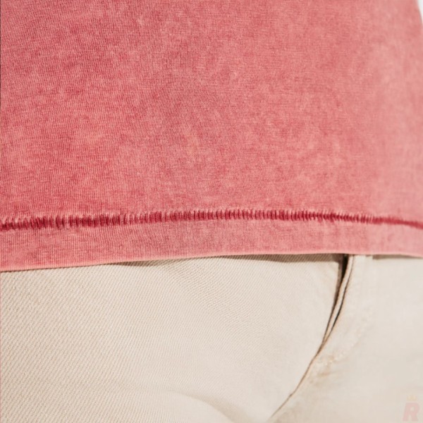 Camiseta Básica Mujer Efecto Jeans 100% Algodón Peinado HUSKY WOMAN