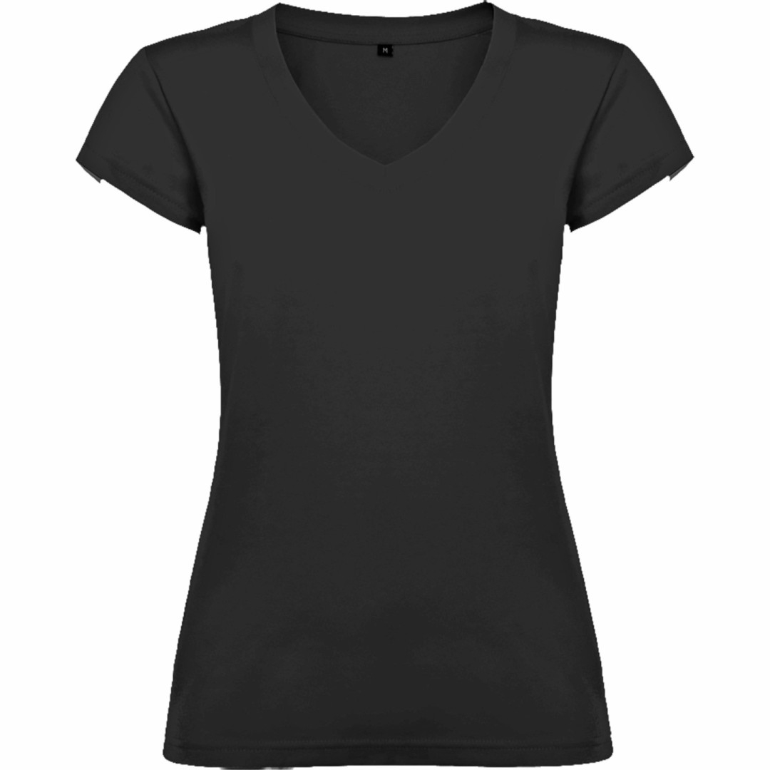 Camiseta Básica Mujer Escote Cuello Pico VICTORIA