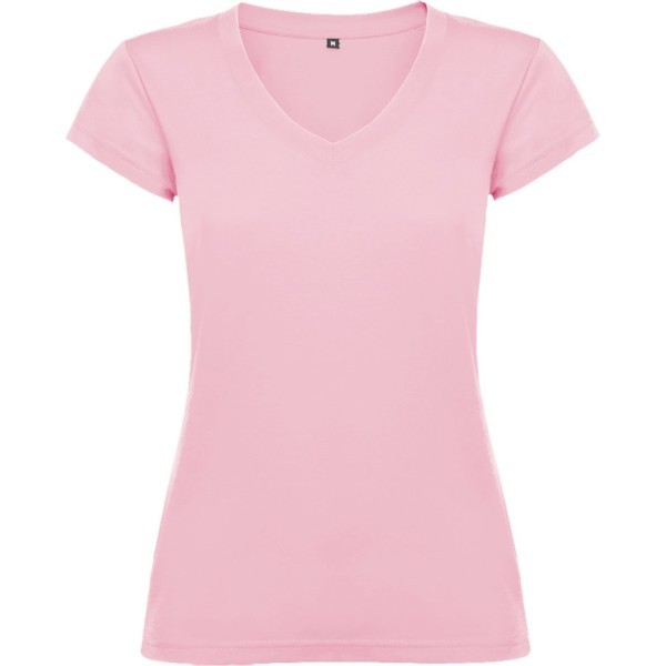 Camiseta Básica Mujer Escote Cuello Pico VICTORIA