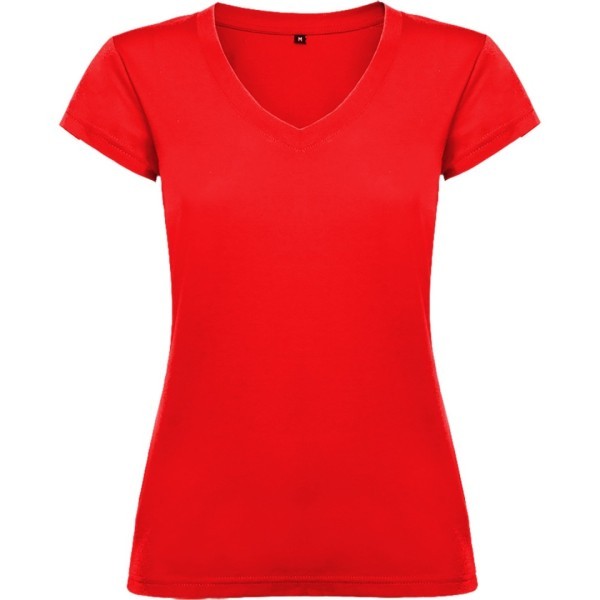 Camiseta Básica Mujer Escote Cuello Pico VICTORIA